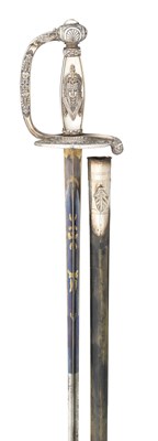 Lot 244 - A FRENCH SILVER-HILTED EPÃ‰E FOR A MEMBER OF 'L' INSTITUT D'EGYPT'