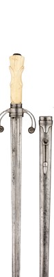 Lot 251 - ËœA FRENCH HUNTING SWORD