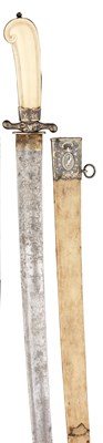 Lot 252 - ËœA FRENCH SILVER-MOUNTED HUNTING SWORD