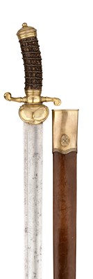 Lot 255 - AN ENGLISH HUNTING SWORD BY JOHN PROSSER