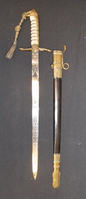 Lot 336 - A GEORGE V 1891 PATTERN MID-SHIPMAN'S DIRK BY GIEVES