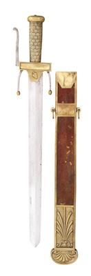 Lot 354 - A RARE FRENCH GLAIVE FOR THE ECOLE DE MARS