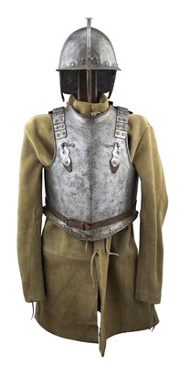 Lot 406 - A COMPOSITE HARQUEBUSIER'S ARMOUR
