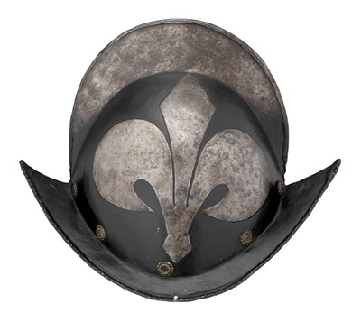 Lot 409 - A GERMAN BLACK-AND-WHITE COMB MORION