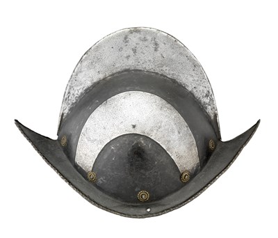 Lot 410 - A GERMAN BLACK-AND-WHITE COMB MORION