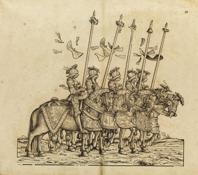 Lot 433 - HANS BURGKMAIR (1473-1531) AND OTHER ARTISTS NINE PLATES FROM THE TRIUMPH OF EMPEROR MAXIMILIAN I