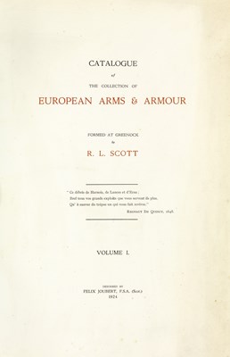 Lot 463 - JOUBERT, Felix, The Scott Collection of European Arms and Armour, 3 vols.