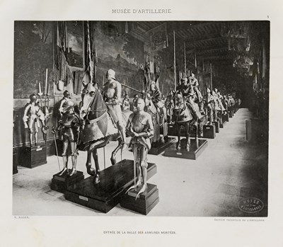 Lot 469 - Le MusÃ©e d'Artillerie, numerous plates, marbled endpapers and boards