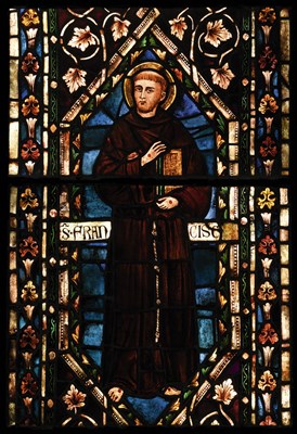 Lot 529 - ZETTLER STUDIOS (1870-1934) SAINT FRANCIS