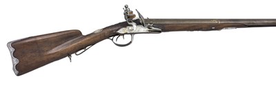 Lot 621 - A 25 BORE D.B. FRENCH FLINTLOCK SPORTING GUN BY HERBERT A LOUVIER
