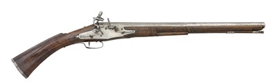 Lot 627 - A RARE 8 BORE ITALIAN FLINTLOCK MUSKET