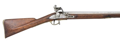 Lot 632 - A .750 CALIBRE INDIA PATTERN FLINTLOCK MUSKET