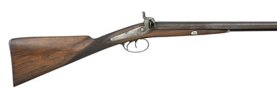 Lot 633 - A 22 BORE D.B. PERCUSSION SPORTING GUN BY THOMAS LOUGH