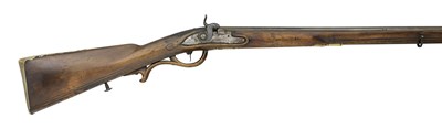 Lot 638 - AN 18 BORE GERMAN PERCUSSION SPORTING GUN