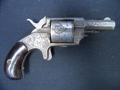 Lot 659 - A .38 CALIBRE RIM-FIRE FIVE-SHOT FORE-HAND & WADSWORTH 'BULLDOG' REVOLVER