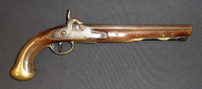 Lot 668 - A 25 BORE PERCUSSION LIVERY PISTOL BY NOCK