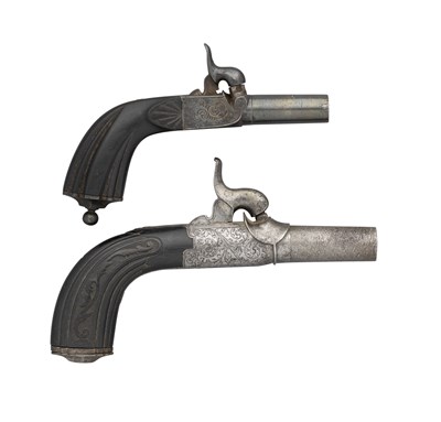 Lot 674 - TWO CONTINENTAL PERCUSSION PISTOLS