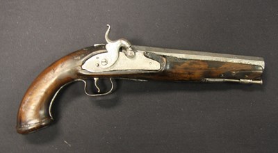 Lot 678 - A 16 BORE CONTINENTAL PERCUSSION PISTOL