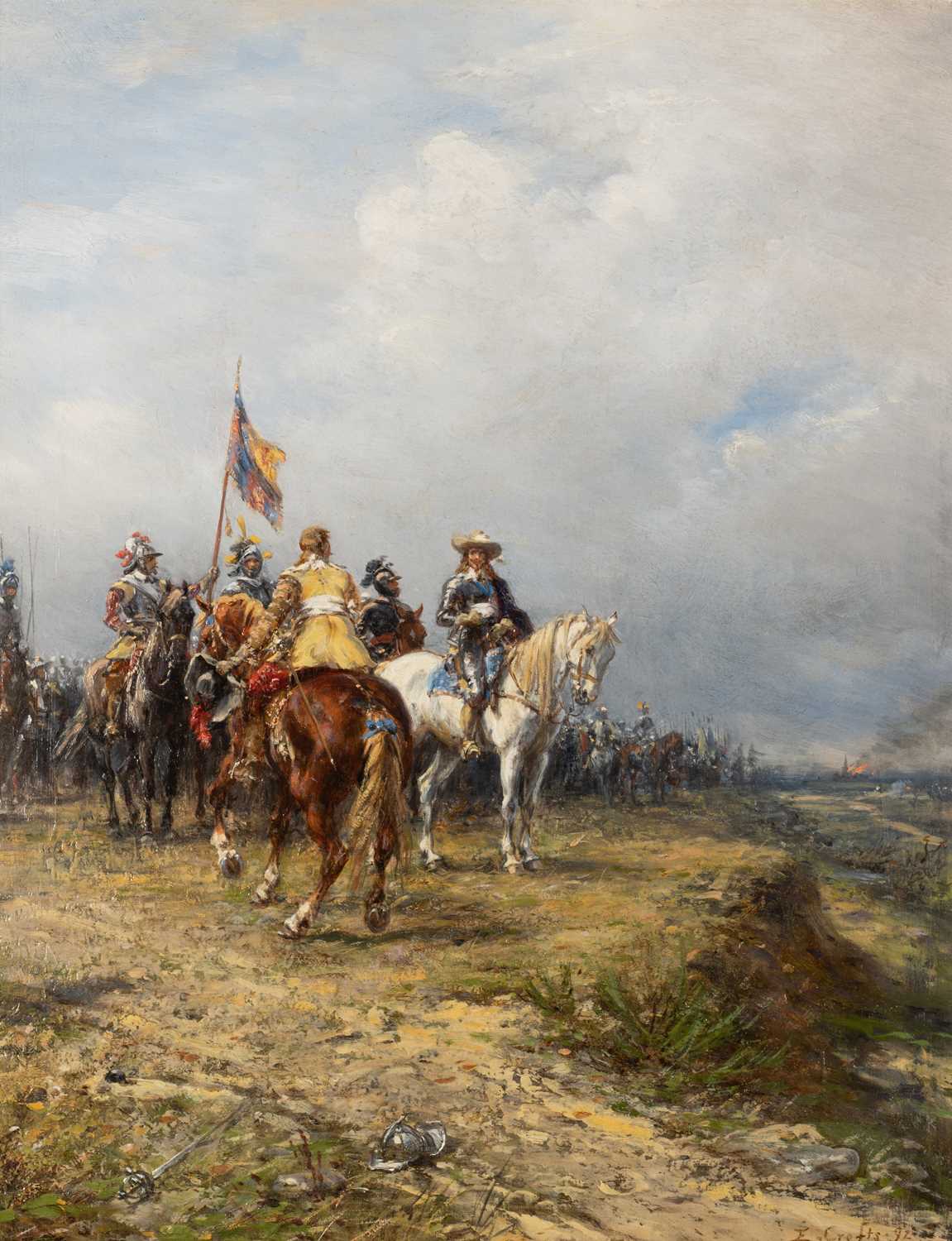 Lot 38 - ERNEST CROFTS, A.R.A (1847-1911)