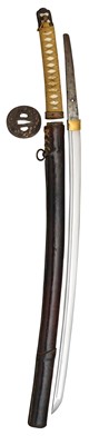Lot 8 - A W.W.II JAPANESE SWORD (KATANA)