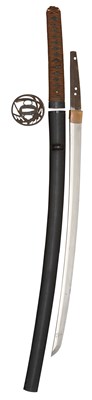 Lot 37 - A JAPANESE SWORD (WAKIZASHI)