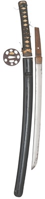 Lot 40 - A JAPANESE SWORD (WAKIZASHI)