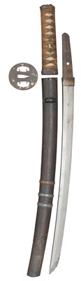 Lot 43 - A JAPANESE SWORD (WAKIZASHI)
