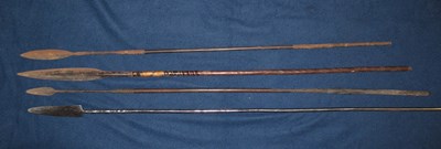 Lot 92 - FOUR AFRICAN SPEARS