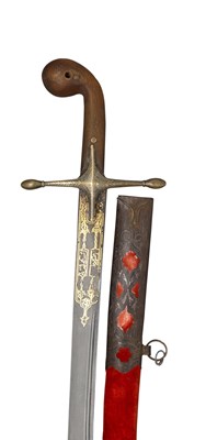 Lot 107 - A PERSIAN SWORD (SHAMSHIR)