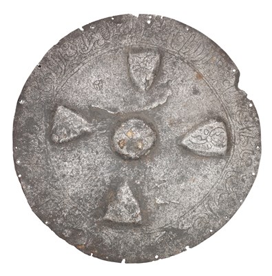 Lot 119 - A RARE OTTOMAN ROUNDEL FROM A BREASTPLATE (KRUG)