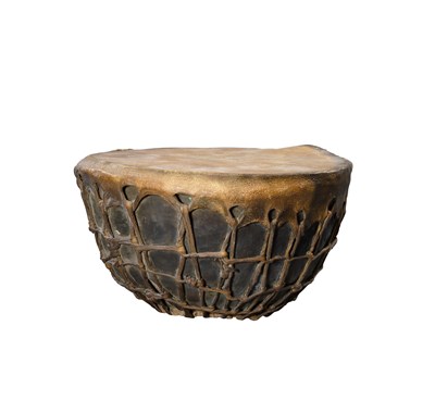 Lot 125 - A RARE OTTOMAN DRUM