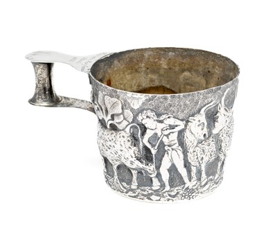 Lot 160 - AN EDWARDIAN SILVER 'VAPHEIO' CUP, NATHAN & HAYES OF BIRMINGHAM, CHESTER, 1902