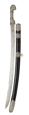 Lot 165 - A RUSSIAN SILVER-MOUNTED SWORD (SHASQA)