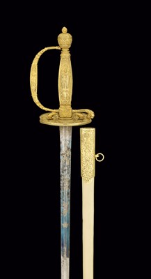 Lot 194 - A RARE FRENCH RESTORATION EPÃ‰E DE LUXE
