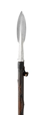 Lot 207 - A NORTH GERMAN BOAR SPEAR FROM THE COURT HUNT OF ERNST AUGUST DUKE OF BRUNSWICK AND LÃœNEBURG IN