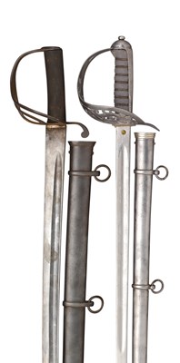 Lot 231 - AN 1853 PATTERN CAVALRY TROOPER'S SWORD; AND A VICTORIAN 1895 PATTERN INFANTRY OFFICER'S SWORD BY E.