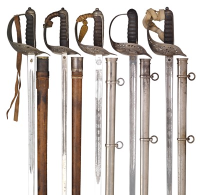 Lot 238 - A GEORGE V 1897 PATTERN INFANTRY OFFICER'S SWORD; A VICTORIAN 1897 PATTERN INFANTRY OFFICER'S SWORD