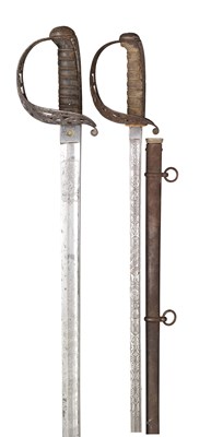 Lot 243 - TWO DRAGOON OFFICERS' SWORDS