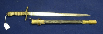 Lot 251 - A GEORGE V NAVAL OFFICER'S DIRK BY GIEVES
