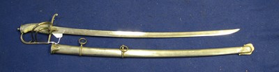 Lot 263 - A MODERN COPY OF A CONTINENTAL CAVALRY OFFICER'S SWORD
