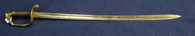 Lot 267 - A U.S. MODEL 1850 INFANTRY OFFICER'S SWORD