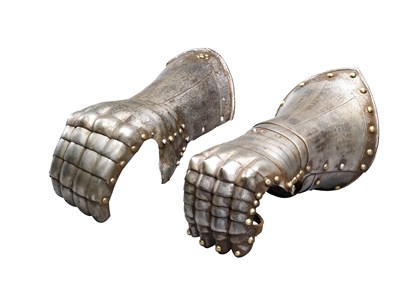 Lot 299 - TWO NORTH GERMAN GAUNTLETS FOR THE RIGHT HAND
