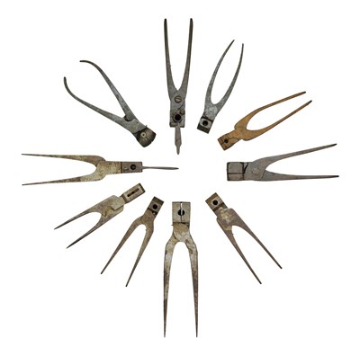 Lot 309 - A GROUP OF TEN NORTH GERMAN AND CONTINENTAL BULLET  MOULDS