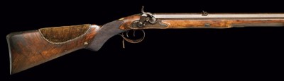 Lot 317 - AN 18 BORE ROYAL HANOVERIAN PERCUSSION SPORTING RIFLE MADE FOR GEORGE IV