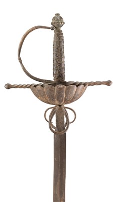 Lot 343 - A CUP-HILT RAPIER IN 17TH CENTURY STYLE