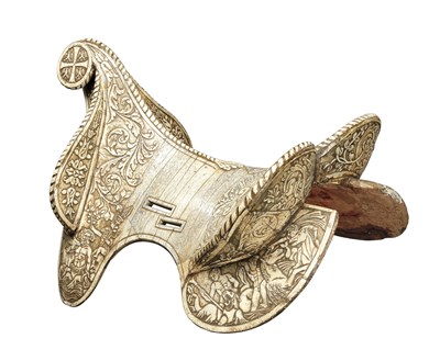 Lot 383 - A HIGHLY DECORATED SADDLE IN 15TH CENTURY STYLE