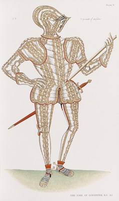 Lot 387 - AN ALMAIN ARMOURER'S ALBUM. SELECTIONS FROM AN ORIGINAL MS. IN VICTORIA AND ALBERT MUSEUM