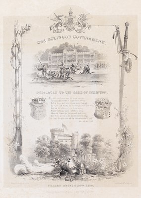 Lot 389 - CORBOULD, EDWARD. THE TOURNAMENT AT EGLINTON CASTLE. AUGUST 30. 1839