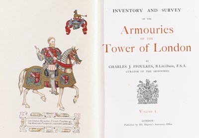 Lot 393 - FFOULKES, Charles J. Inventory and Survey of the Armouries of the Tower of London