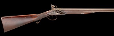 Lot 424 - A D.B. 18 BORE FLINTLOCK SPORTING GUN BY HAUGH